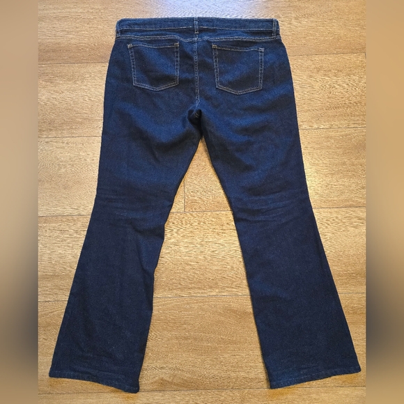 GAP Dark Wash Blue Boot Cut Jeans Denim SZ 16 / 33R - Picture 6 of 9